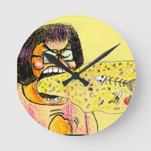 Staphney's Special Spew Round Clock