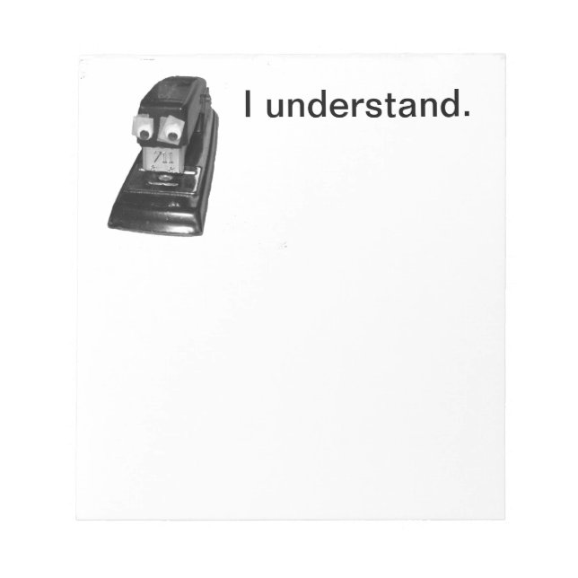 Stapler Guy Notepad (Front)