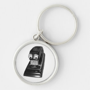 Stapler with Googly Eyes Key Ring