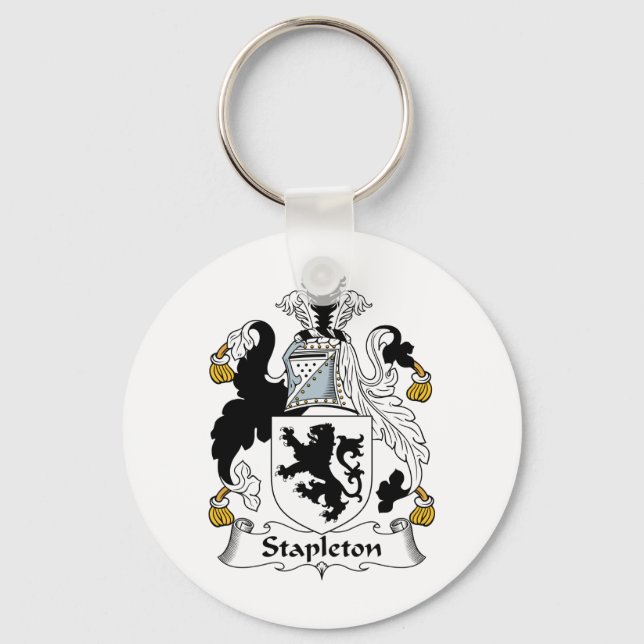 Stapleton Family Crest Key Ring (Front)