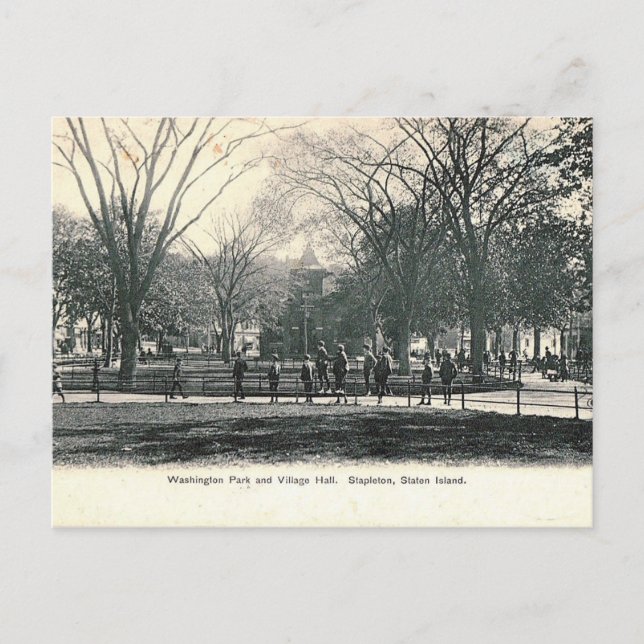Stapleton, Staten Island, NY 1908 Vintage Postcard (Front)