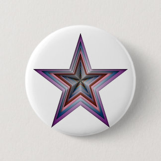 star abstract geometric art 6 cm round badge