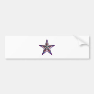 star abstract geometric art bumper sticker