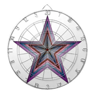 star abstract geometric art dartboard