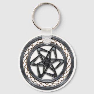 Star Abstract Key Ring