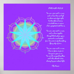 Star and Moon Poster