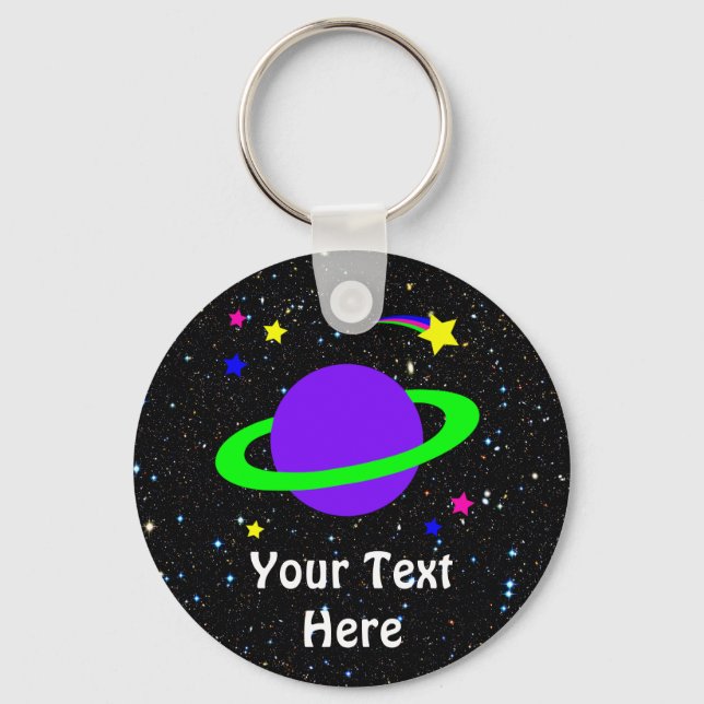 Star and Planet Keychain (Front)