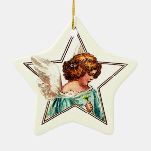 Star Angel Ceramic Tree Decoration