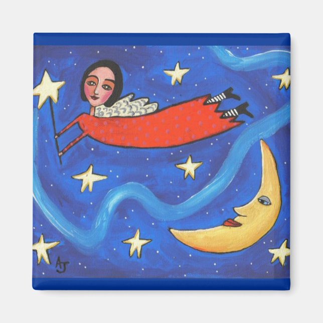 Star Angel & Moon - magnet (Front)