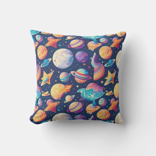 Star ans planets pattern cushion (Front)