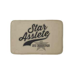 Star Asslete (Avid Indoorsman) Bath Mat