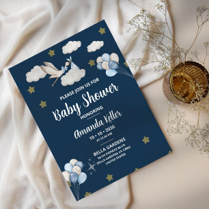 Star Baby Storke Baby Shower Invitation