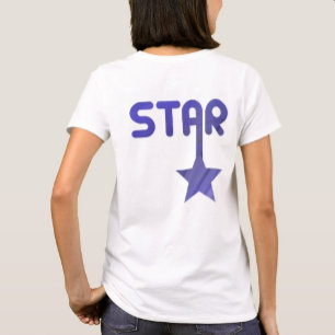 STAR Back Print T-Shirt Trend Abstract Lavender
