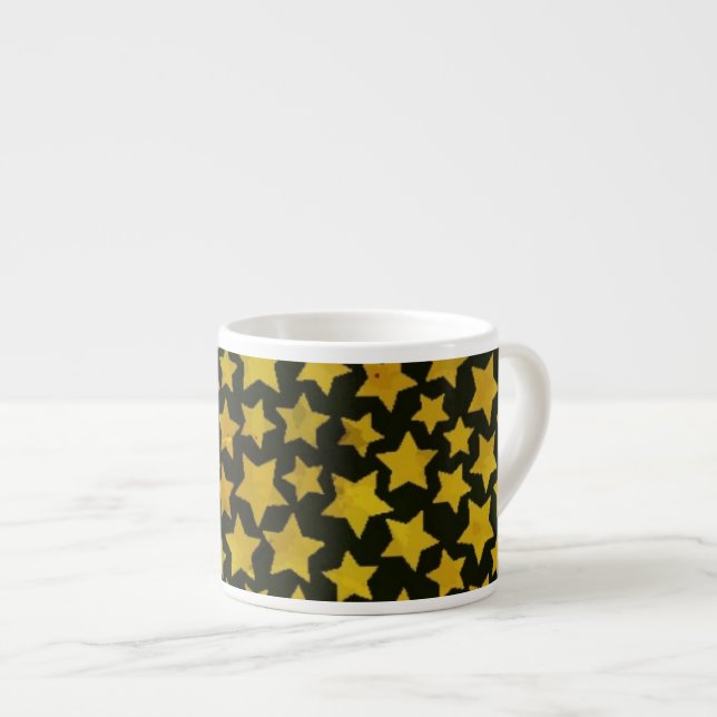 Star background espresso cup (Front Right)