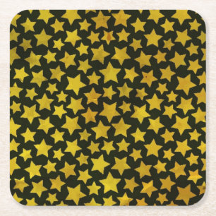 Star background square paper coaster
