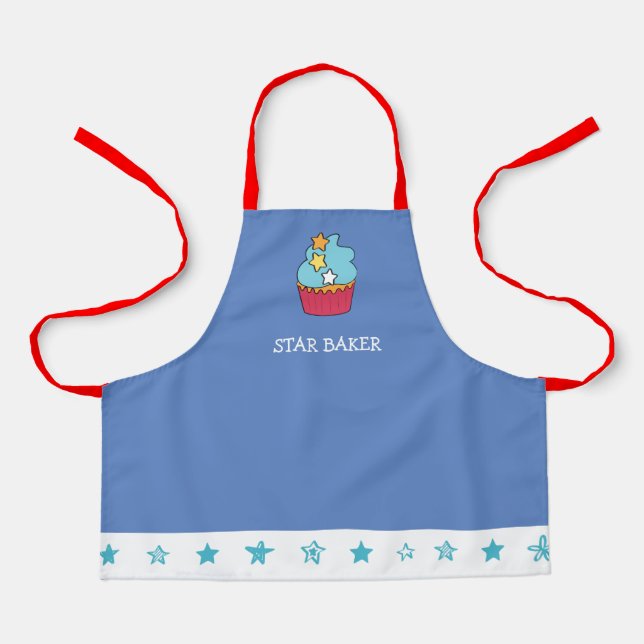 STAR BAKER Personalized kids apron (Front)