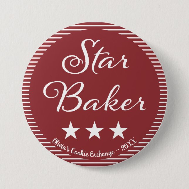 Star Baker Prize Award Button (Front)