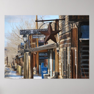 Star Bakery in Nevada City, MT Ghost Town Poster
