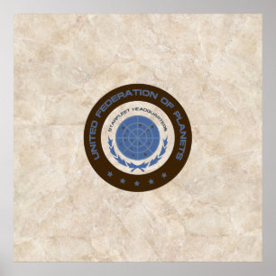 Star Base Marble Floor Entrance  Poster