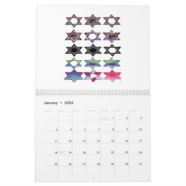 star batik calendar (Jan 2026)