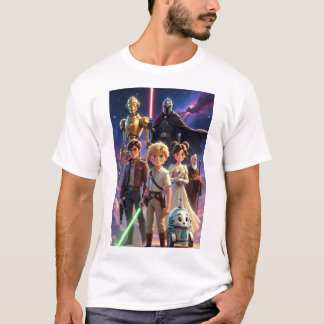 Star Battles | Whimsical Space Adventure Crew T-Shirt