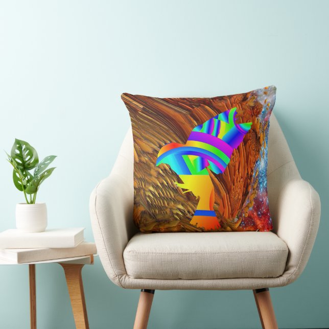 Star Bird Throw Pillow (Chair)