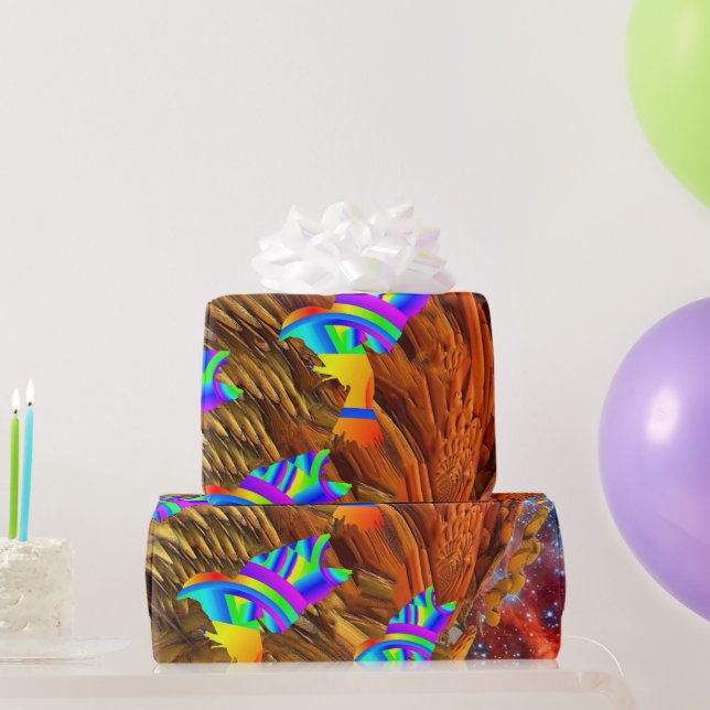 Star Birds Wrapping Paper (Party Gifts)