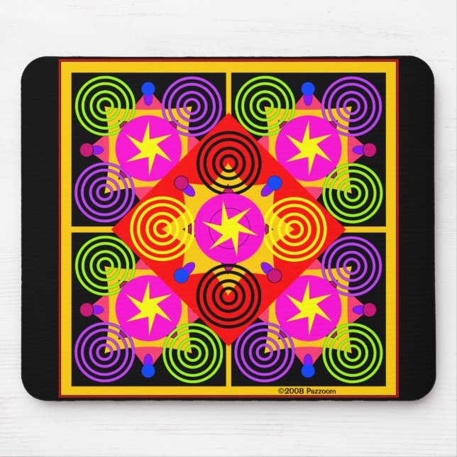 Star Box Geometric Mouse Pad (Front)