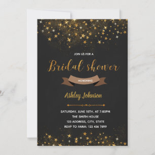 Star bridal shower party invitation