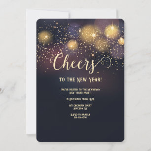 Star Bright New Year Party Invitation