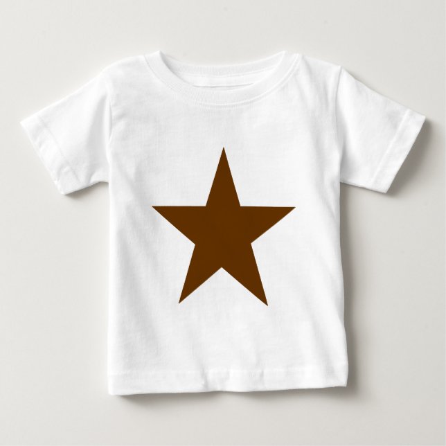 Star Brown The MUSEUM Zazzle Gifts Baby T-Shirt (Front)