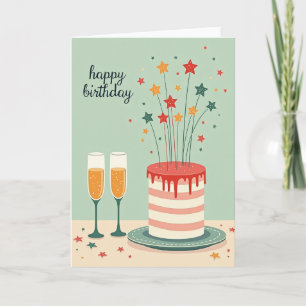Star Burst Birthday Card