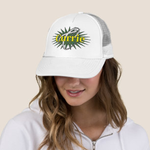 Star Burst Clan Currie Tartan Monogram Trucker Hat