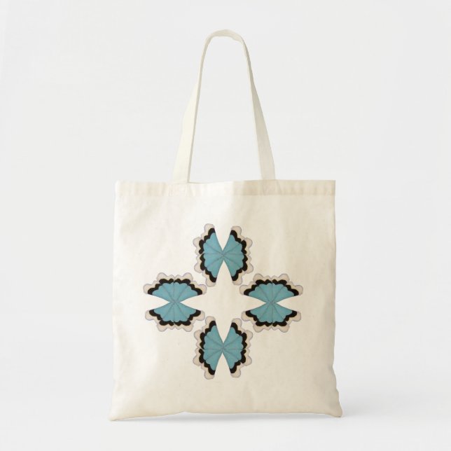 Star Butterflies / Tile Art Tote Bag (Front)