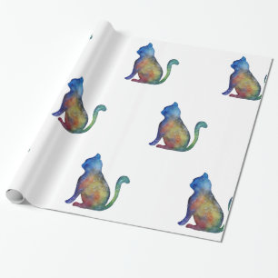 Star Cat Glossy Wrapping Paper, 30 in x 6 ft Paper