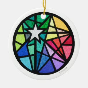 star ceramic ornament