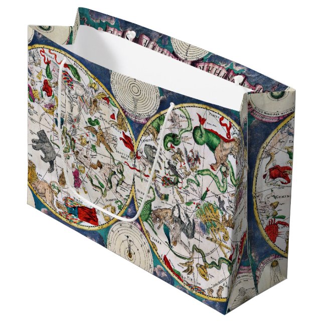 Star chart large gift bag (Front Angled)