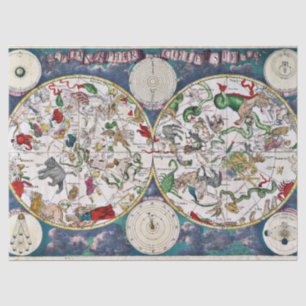 Star chart tissue paper