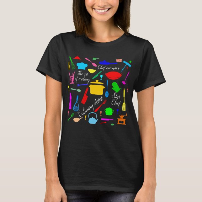Star Chef funny, elegant, unique, customisable T-Shirt (Front)