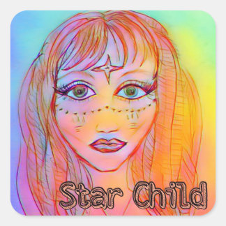 Star Child Scrapbooking Stickers