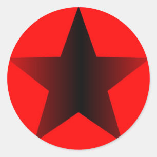 Star Circle Classic Round Sticker