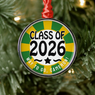 Star Class of 2026 Graduation Metal Ornament