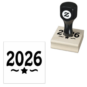 Star Class of 2026 Graduation Rubber Stamp