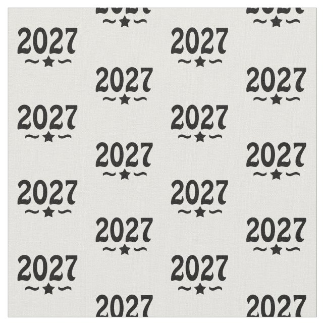 Star Class of 2027 Graduation Fabric (Close Up)