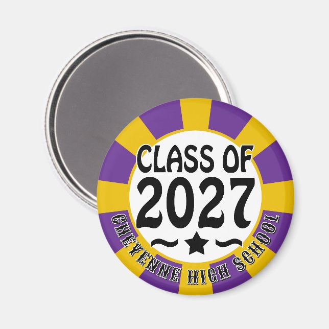 Star Class of 2027 Graduation Magnet (Front/Back)