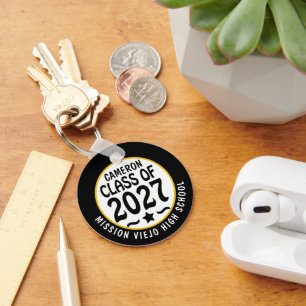 Star Class of 2027 Photo Graduation Key Ring