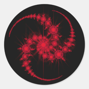 star cluster classic round sticker