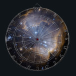 Star Cluster N90 Hubble Space Dartboard<br><div class="desc">New stars in the Small Magellanic Cloud Galaxy This beautiful Hubble space photograph shows a cluster of newly formed stars in the N90 star forming region. Shiny twinkling stars are surrounded by brown dust clouds and dark black sky. Image Credit: NASA, ESA and the Hubble Heritage Team STScI/AURA)-ESA/Hubble Collaboration There...</div>