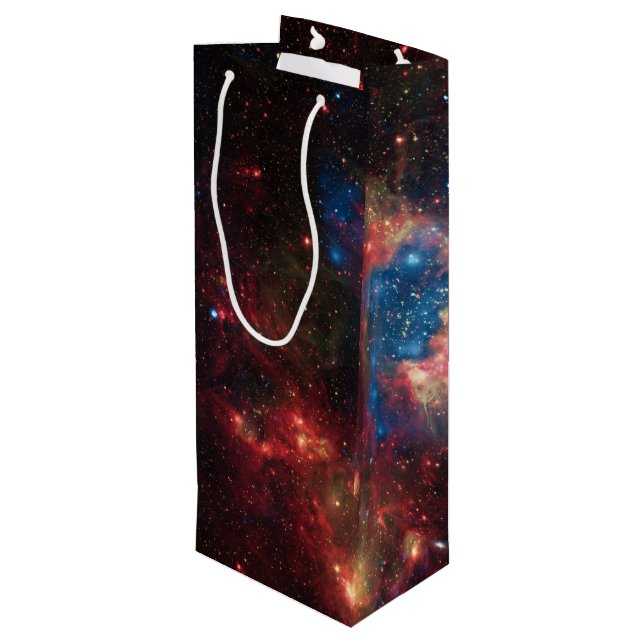 Star Cluster NGC 1929 Wine Gift Bag (Back Angled)