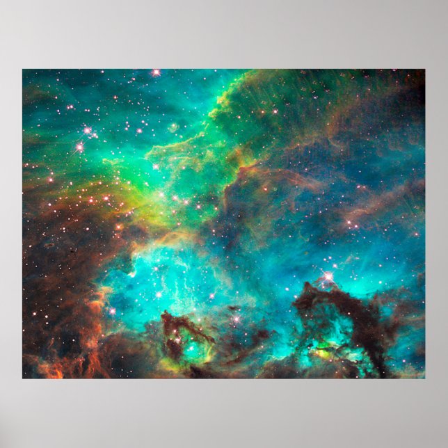 Star Cluster NGC 2074 in Cosmic Cloud Value Poster (Front)